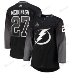 Tampa Bay Lightning Ryan McDonagh 27 Alternate 2022 Stanley Cup Playoffs Breakaway Men Jersey - Black