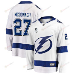 Tampa Bay Lightning Ryan McDonagh 27 Away 2022 Stanley Cup Final Breakaway Men Jersey - White