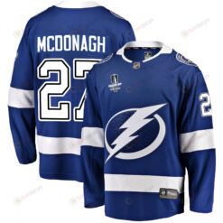 Tampa Bay Lightning Ryan McDonagh 27 Home 2022 Stanley Cup Final Breakaway Men Jersey - Blue