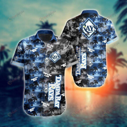 Tampa Bay Rays Coconut Hawaiian Shirt In Blue