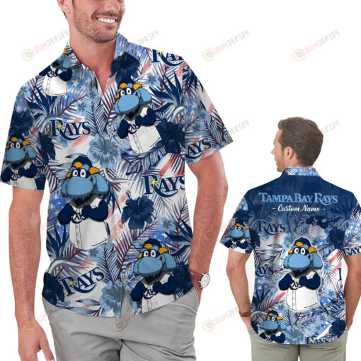 Tampa Bay Rays Custom Name Men Women Aloha- 3D Printed Hawaiian Shirt