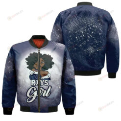 Tampa Bay Rays Girl African Girl Team Allover Design Gift For Tampa Bay Rays Fans Bomber Jacket 3D Printed