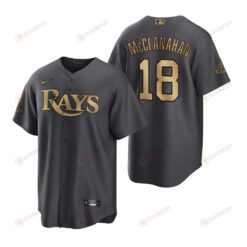Tampa Bay Rays Shane McClanahan Charcoal 2022-23 All-Star Game Jersey
