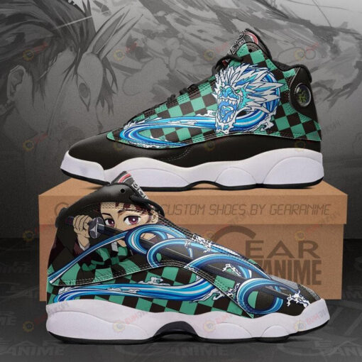 Tanjiro Water Breathing Demon Slayer Air Jordan 13 Shoes Sneakers