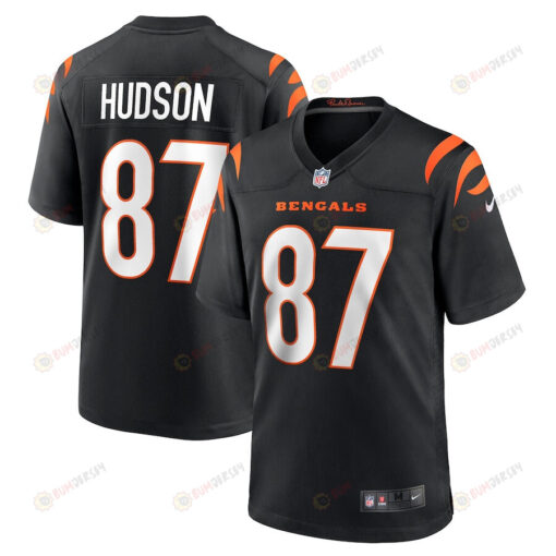 Tanner Hudson 87 Cincinnati Bengals Men's Home Game Jersey - Black