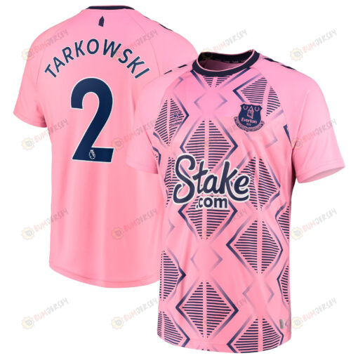 Tarkowski 2 Everton 2022/23 Away Player Men Jersey - Pink