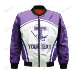 Tarleton State Texans Bomber Jacket 3D Printed Custom Text And Number Curve Style Sport