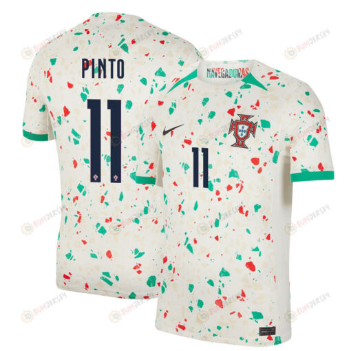 Tatiana Pinto 11 Portugal Women's National Team 2023-24 World Cup Away Men Jersey