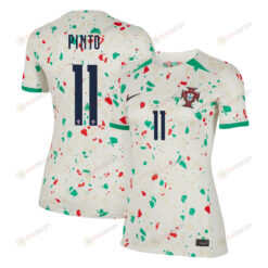 Tatiana Pinto 11 Portugal Women's National Team 2023-24 World Cup Away Women Jersey