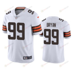 Taven Bryan 99 Cleveland Browns White Vapor Limited Jersey