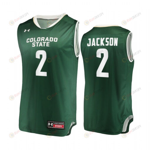 Tavi Jackson 2 Colorado State Rams Green Jersey 2022-23 College Basketball