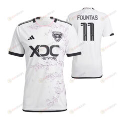 Taxi Fountas 11 D.C. United 2023/24 Away Men Jersey - White