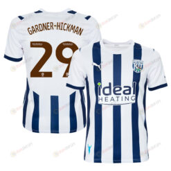 Taylor Gardner-Hickman 29 West Bromwich Albion FC 2023/24 Home Men Jersey - White