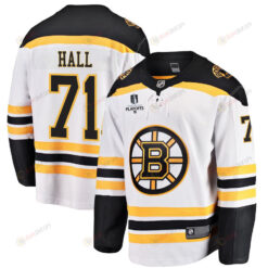 Taylor Hall 71 Boston Bruins Stanley Cup 2023 Playoffs Patch Away Breakaway Men Jersey - White