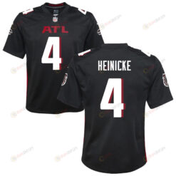 Taylor Heinicke 4 Atlanta Falcons Youth Jersey - Black