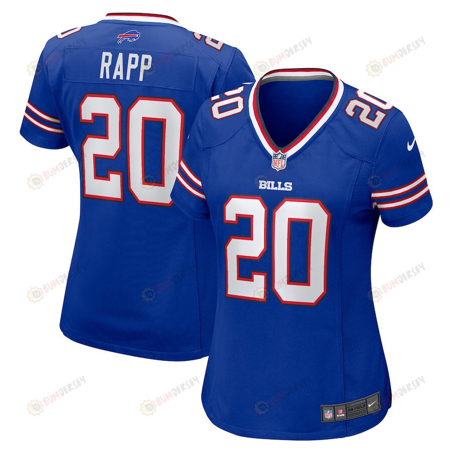 Taylor Rapp 20 Buffalo Bills Women's Game Jersey - Royal
