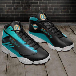 Teal Miami Dolphins Air Jordan 13 Sneakers Sport Shoes