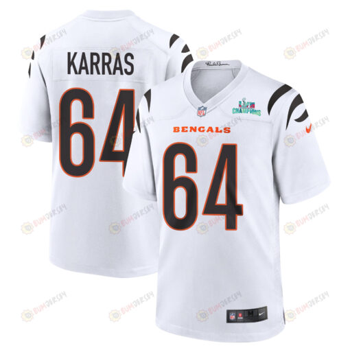 Ted Karras 64 Cincinnati Bengals Super Bowl LVII Champions Men's Jersey - White