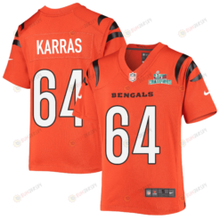 Ted Karras 64 Cincinnati Bengals Super Bowl LVII Champions Youth Alternate Game Jersey - Black