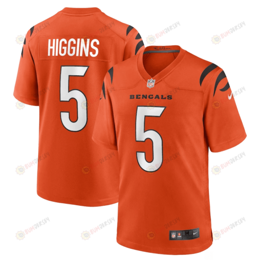 Tee Higgins 5 Cincinnati Bengals Game Jersey - Orange