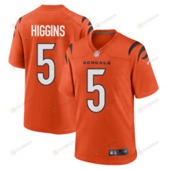 Tee Higgins 5 Cincinnati Bengals Men Alternate Game Jersey - Orange