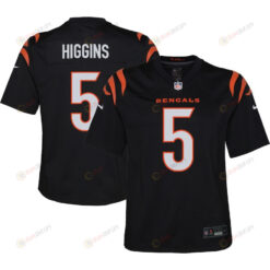 Tee Higgins 5 Cincinnati Bengals Youth Game Player Jersey - Black