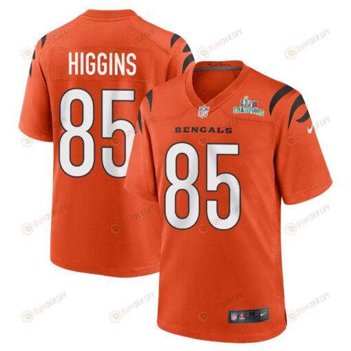 Tee Higgins 85 Cincinnati Bengals Super Bowl LVII Champions Men Alternate Game Jersey - Orange