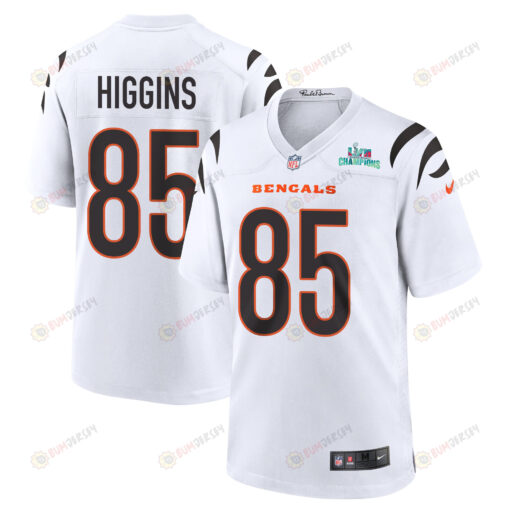 Tee Higgins 85 Cincinnati Bengals Super Bowl LVII Champions Men's Jersey - White