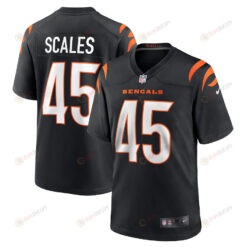 Tegray Scales Cincinnati Bengals Game Player Jersey - Black