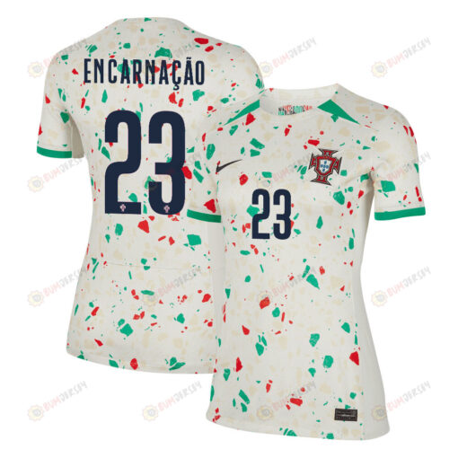 Telma Encarna??o 23 Portugal Women's National Team 2023-24 World Cup Away Women Jersey