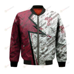 Temple Owls Bomber Jacket 3D Printed Abstract Pattern Sport