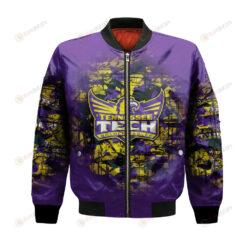 Tennessee Tech Golden Eagles Bomber Jacket 3D Printed Camouflage Vintage