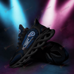 Tennessee Titans 3D Max Soul Sneaker Shoes In Black Blue