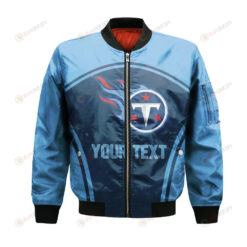 Tennessee Titans Bomber Jacket 3D Printed Custom Text And Number Curve Style Sport