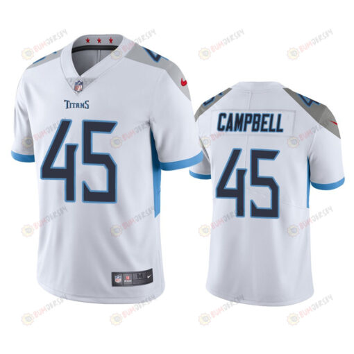 Tennessee Titans Chance Campbell 45 White Vapor Limited Jersey
