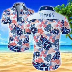 Tennessee Titans Curved Hawaiian Shirt Beach Short Sleeve