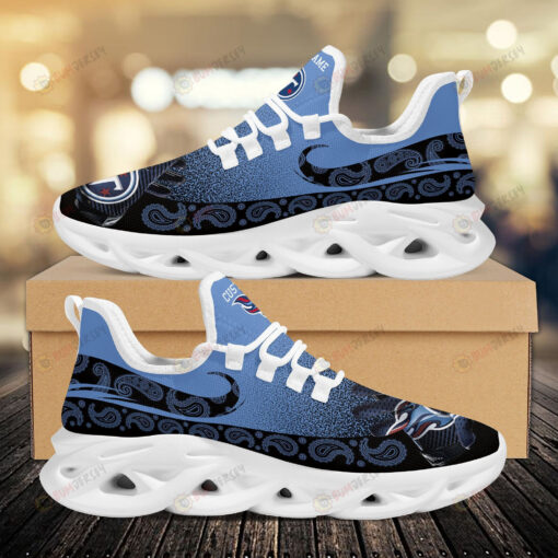 Tennessee Titans Custom Name Logo Pattern 3D Max Soul Sneaker Shoes