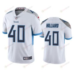 Tennessee Titans Dontrell Hilliard 40 White Vapor Limited Jersey