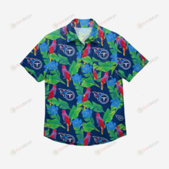 Tennessee Titans Floral Button Up Hawaiian Shirt