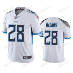 Tennessee Titans Hassan Haskins 28 White Vapor Limited Jersey