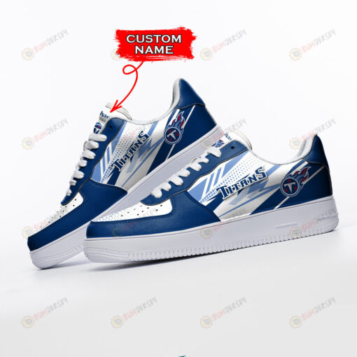 Tennessee Titans Logo Pattern Custom Name Air Force 1 Printed