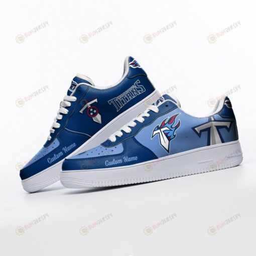 Tennessee Titans Mascot Logo Pattern Custom Name Air Force 1 Printed