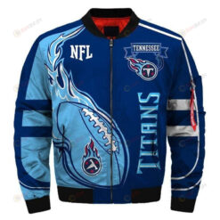 Tennessee Titans Team Logo Bomber Jacket - Blue