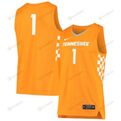Tennessee Volunteers 1 Unisex Basketball Men Jersey - Tennessee Orange