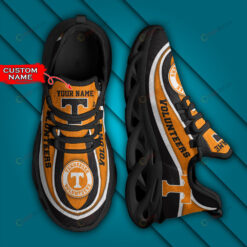 Tennessee Volunteers Logo Curve Border Pattern Custom Name 3D Max Soul Sneaker Shoes