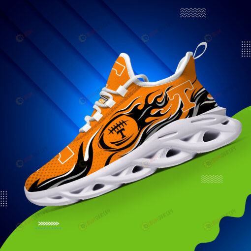 Tennessee Volunteers Logo Fireball Pattern 3D Max Soul Sneaker Shoes