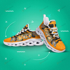 Tennessee Volunteers Logo Hole Pattern 3D Max Soul Sneaker Shoes In Orange