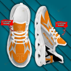 Tennessee Volunteers Logo Lightening Pattern Custom Name 3D Max Soul Sneaker Shoes