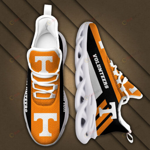 Tennessee Volunteers Logo Pattern 3D Max Soul Sneaker Shoes In Orange Black White