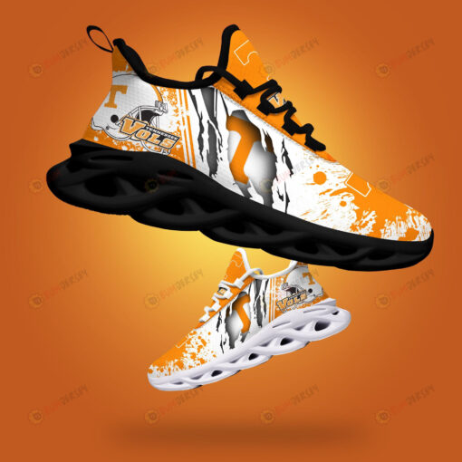 Tennessee Volunteers Logo Torn And Splatter Pattern 3D Max Soul Sneaker Shoes